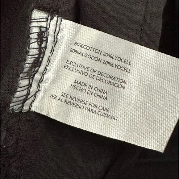 NWT GAP Twill Cargo Pants Black Women S - Picture 10 of 11